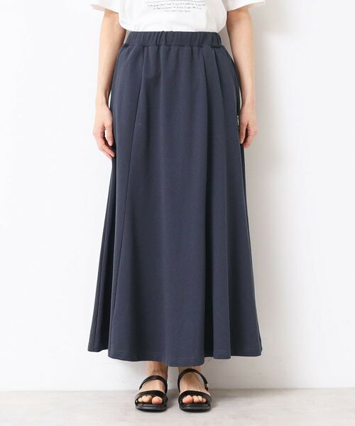 Dessin / デッサン ロング・マキシ丈スカート | 【セットアップ可能・ウエストゴム・洗える】ミニ裏毛フレアスカート | 詳細9