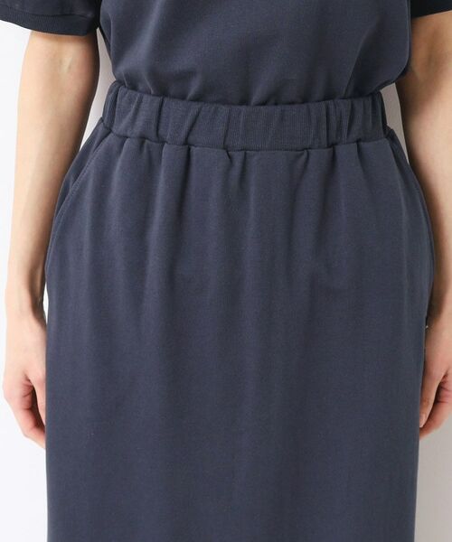 Dessin / デッサン ロング・マキシ丈スカート | 【セットアップ可能・ウエストゴム・洗える】ミニ裏毛タイトスカート | 詳細12