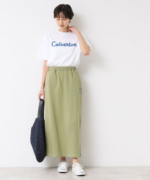 Dessin / デッサン ロング・マキシ丈スカート | 【セットアップ可能・ウエストゴム・洗える】ミニ裏毛タイトスカート | 詳細3