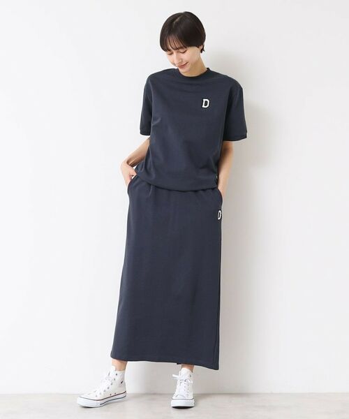 Dessin / デッサン ロング・マキシ丈スカート | 【セットアップ可能・ウエストゴム・洗える】ミニ裏毛タイトスカート | 詳細6