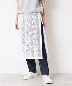 Dessin / デッサン スカート | 【洗える】フラワー柄ニット巻き風スカート