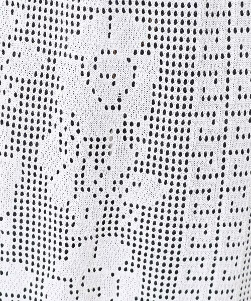 Dessin / デッサン スカート | 【洗える】フラワー柄ニット巻き風スカート | 詳細4