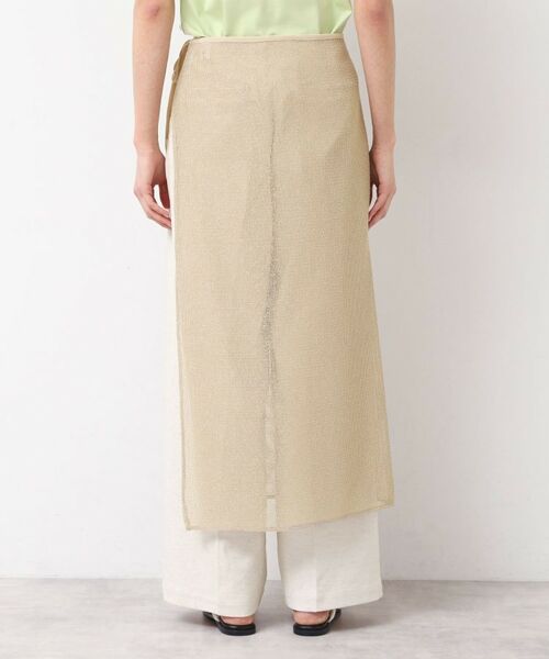 Dessin / デッサン スカート | 【洗える】ラメ入りメッシュ巻きスカート | 詳細11