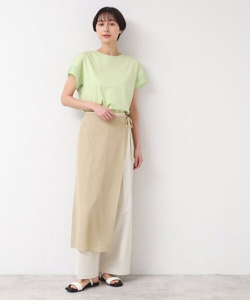 Dessin / デッサン スカート | 【洗える】ラメ入りメッシュ巻きスカート | 詳細6