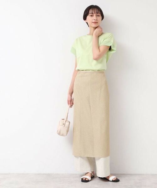 Dessin / デッサン スカート | 【洗える】ラメ入りメッシュ巻きスカート | 詳細7