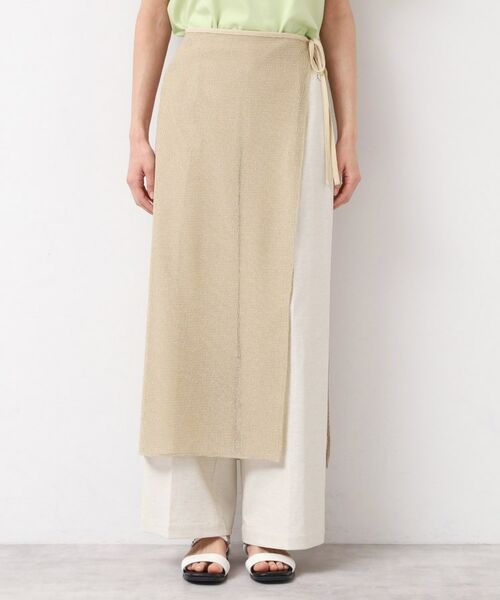 Dessin / デッサン スカート | 【洗える】ラメ入りメッシュ巻きスカート | 詳細9