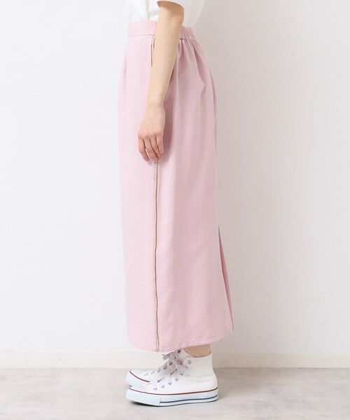 Dessin / デッサン ロング・マキシ丈スカート | 【セットアップ可能・洗える】配色ラインストレートスカート(S~L) | 詳細14