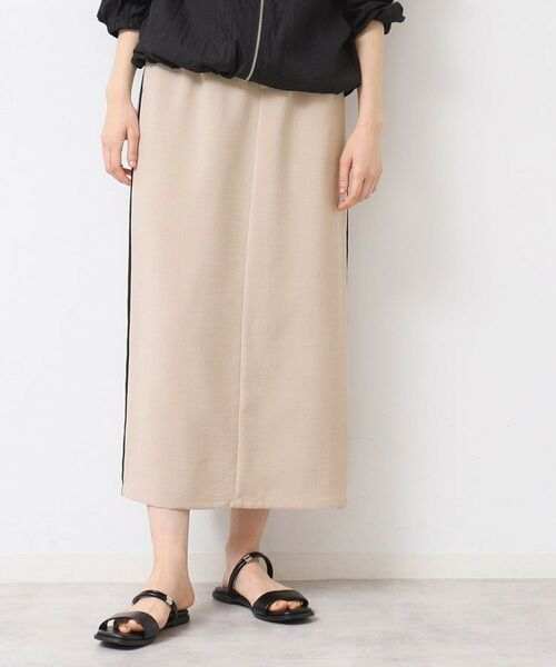 Dessin / デッサン ロング・マキシ丈スカート | 【セットアップ可能・洗える】配色ラインストレートスカート(S~L) | 詳細5