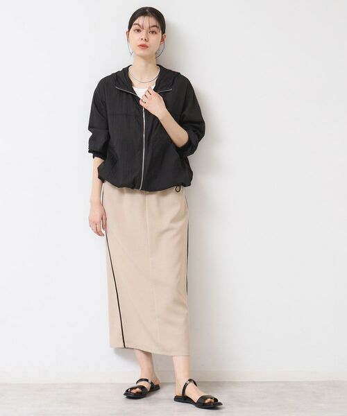 Dessin / デッサン ロング・マキシ丈スカート | 【セットアップ可能・洗える】配色ラインストレートスカート(S~L) | 詳細7