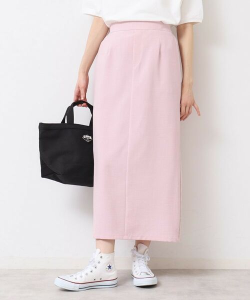 Dessin / デッサン ロング・マキシ丈スカート | 【セットアップ可能・洗える】配色ラインストレートスカート(S~L) | 詳細9