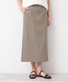 Dessin / デッサン スカート | 【セットアップ可能・洗える】パッチポケット付ストレートスカート