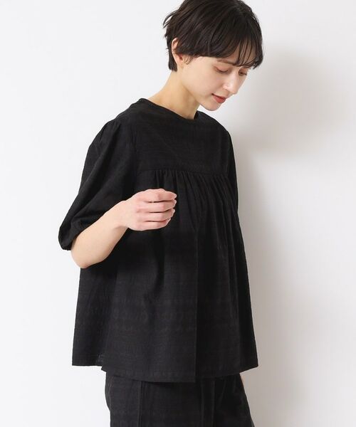 Dessin / デッサン シャツ・ブラウス | 【インド刺繍・セットアップ可能・洗える】クルーネックブラウス | 詳細1