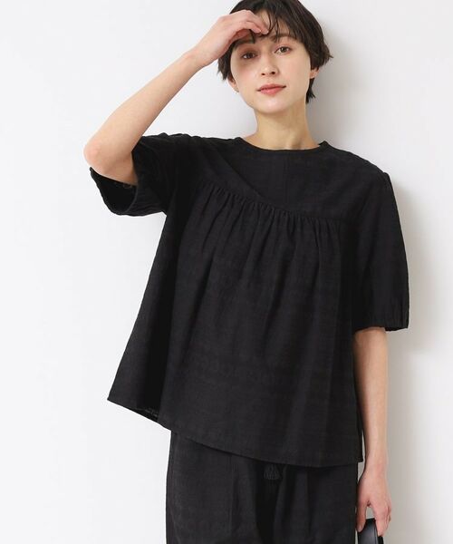 Dessin / デッサン シャツ・ブラウス | 【インド刺繍・セットアップ可能・洗える】クルーネックブラウス | 詳細2