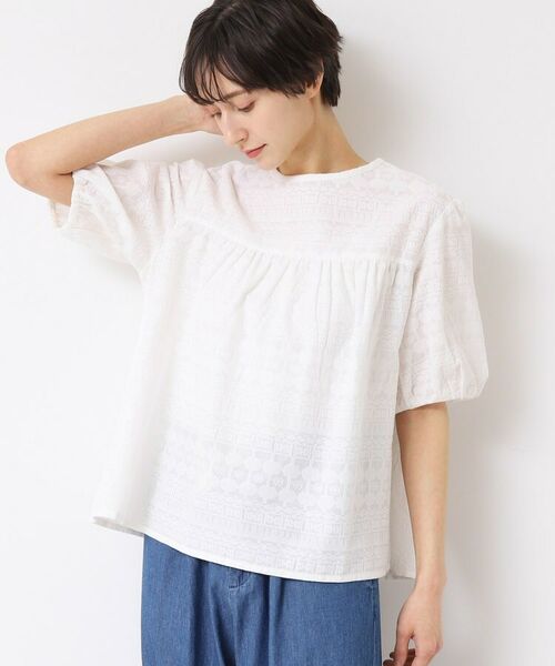 Dessin / デッサン シャツ・ブラウス | 【インド刺繍・セットアップ可能・洗える】クルーネックブラウス | 詳細5