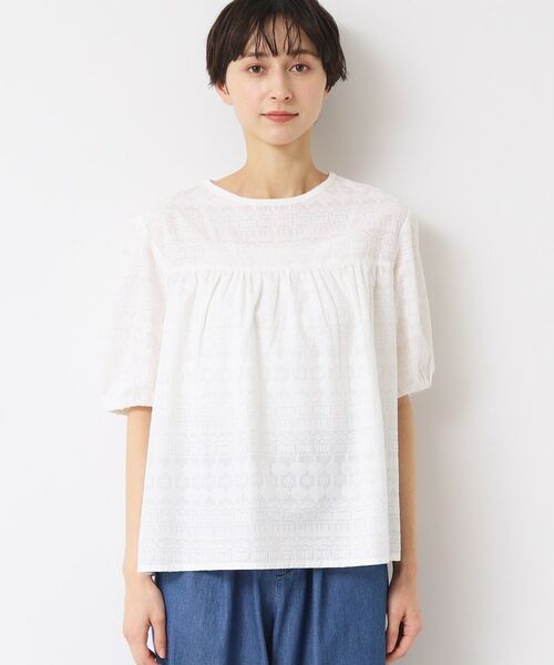 Dessin / デッサン シャツ・ブラウス | 【インド刺繍・セットアップ可能・洗える】クルーネックブラウス | 詳細9