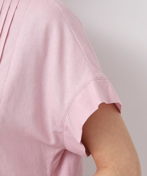 Dessin / デッサン シャツ・ブラウス | 【洗える】ピンタック入りバンドカラーブラウス(S~L) | 詳細17