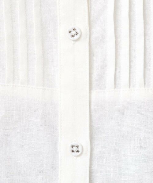 Dessin / デッサン シャツ・ブラウス | 【洗える】ピンタック入りバンドカラーブラウス(S~L) | 詳細4