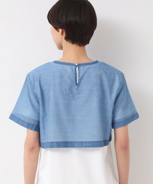 Dessin / デッサン シャツ・ブラウス | 【洗える】シアーデニムショート丈ブラウス | 詳細11