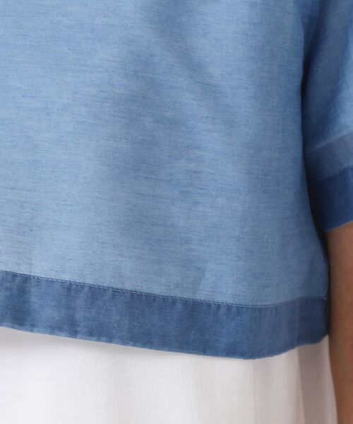 Dessin / デッサン シャツ・ブラウス | 【洗える】シアーデニムショート丈ブラウス | 詳細15