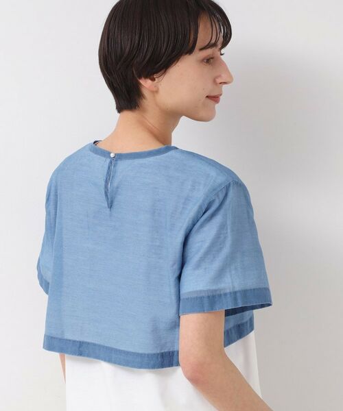 Dessin / デッサン シャツ・ブラウス | 【洗える】シアーデニムショート丈ブラウス | 詳細2