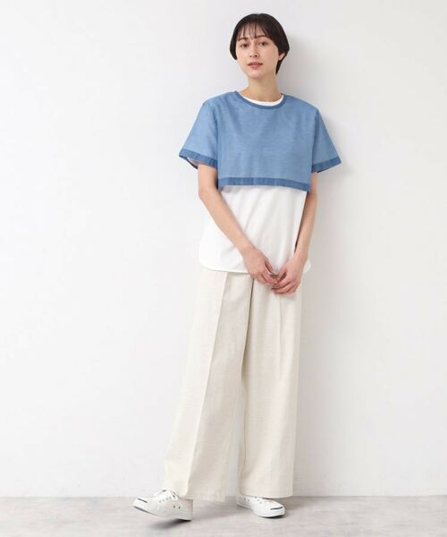 Dessin / デッサン シャツ・ブラウス | 【洗える】シアーデニムショート丈ブラウス | 詳細3