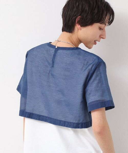 Dessin / デッサン シャツ・ブラウス | 【洗える】シアーデニムショート丈ブラウス | 詳細6