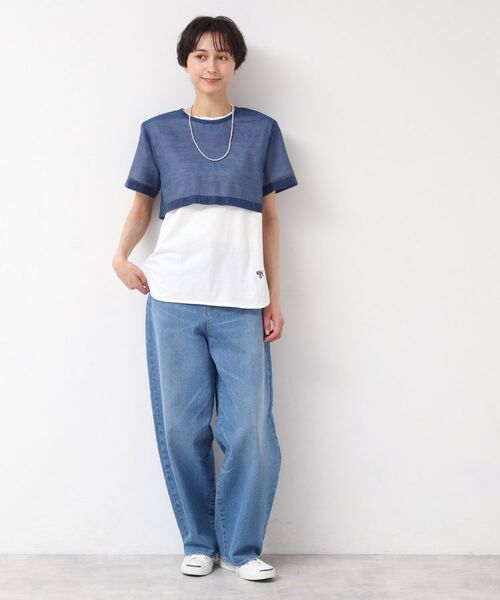 Dessin / デッサン シャツ・ブラウス | 【洗える】シアーデニムショート丈ブラウス | 詳細7