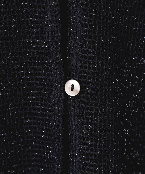 Dessin / デッサン シャツ・ブラウス | 【前後2WAY・洗える】ラメ入りオーバーサイズメッシュブラウス | 詳細14