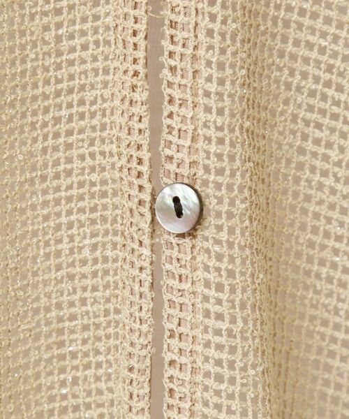 Dessin / デッサン シャツ・ブラウス | 【前後2WAY・洗える】ラメ入りオーバーサイズメッシュブラウス | 詳細21