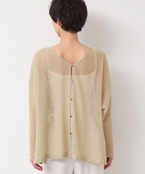 Dessin / デッサン シャツ・ブラウス | 【前後2WAY・洗える】ラメ入りオーバーサイズメッシュブラウス | 詳細24