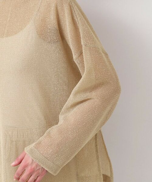 Dessin / デッサン シャツ・ブラウス | 【前後2WAY・洗える】ラメ入りオーバーサイズメッシュブラウス | 詳細26