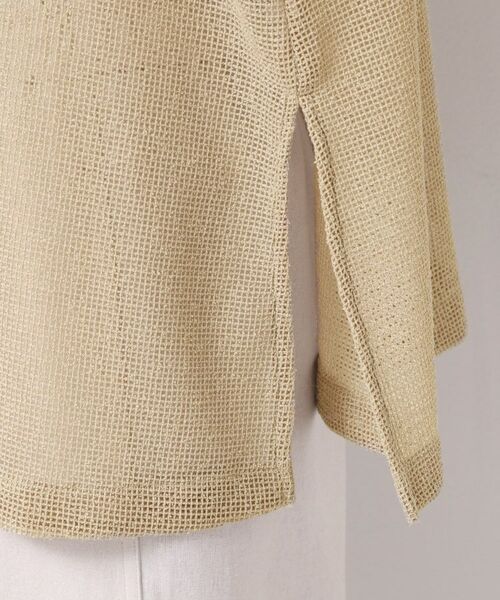 Dessin / デッサン シャツ・ブラウス | 【前後2WAY・洗える】ラメ入りオーバーサイズメッシュブラウス | 詳細27