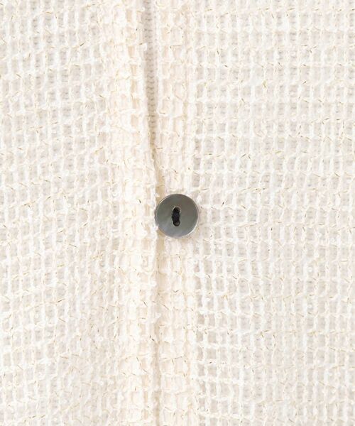 Dessin / デッサン シャツ・ブラウス | 【前後2WAY・洗える】ラメ入りオーバーサイズメッシュブラウス | 詳細7