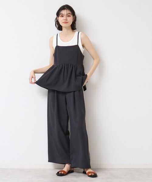 Dessin / デッサン キャミソール・チューブトップ | 【セットアップ可能・洗える】切り替えギャザー入りキャミソール | 詳細3