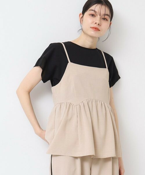 Dessin / デッサン キャミソール・チューブトップ | 【セットアップ可能・洗える】切り替えギャザー入りキャミソール | 詳細6