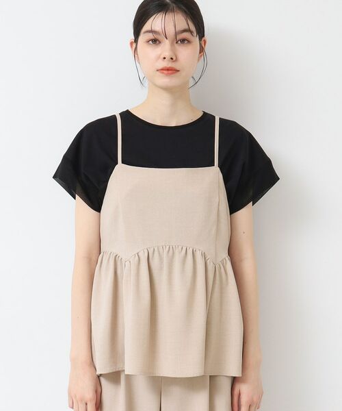 Dessin / デッサン キャミソール・チューブトップ | 【セットアップ可能・洗える】切り替えギャザー入りキャミソール | 詳細9