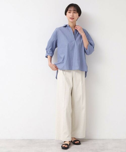 Dessin / デッサン シャツ・ブラウス | 【洗える・4サイズ展開】スキッパーシャツブラウス(XS~L) | 詳細11