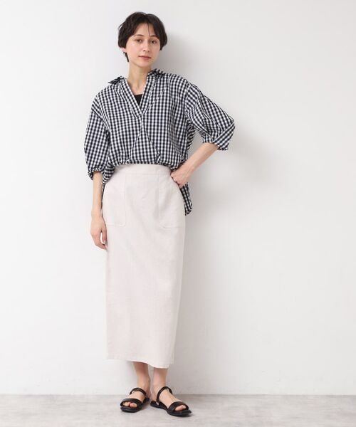 Dessin / デッサン シャツ・ブラウス | 【洗える・4サイズ展開】スキッパーシャツブラウス(XS~L) | 詳細3