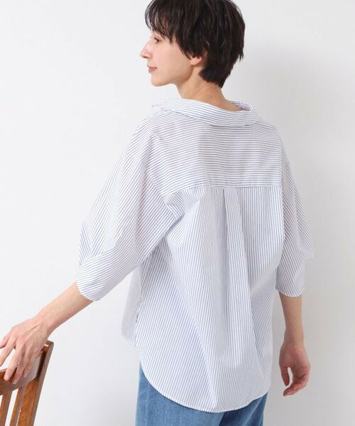 Dessin / デッサン シャツ・ブラウス | 【洗える・4サイズ展開】スキッパーシャツブラウス(XS~L) | 詳細6