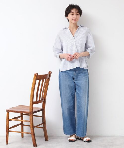 Dessin / デッサン シャツ・ブラウス | 【洗える・4サイズ展開】スキッパーシャツブラウス(XS~L) | 詳細7