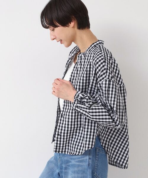 Dessin / デッサン シャツ・ブラウス | 【洗える・4サイズ展開】バンドカラーシャツ(XS~L) | 詳細1