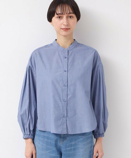 Dessin / デッサン シャツ・ブラウス | 【洗える・4サイズ展開】バンドカラーシャツ(XS~L) | 詳細13