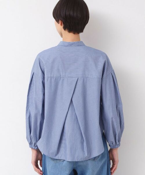 Dessin / デッサン シャツ・ブラウス | 【洗える・4サイズ展開】バンドカラーシャツ(XS~L) | 詳細15