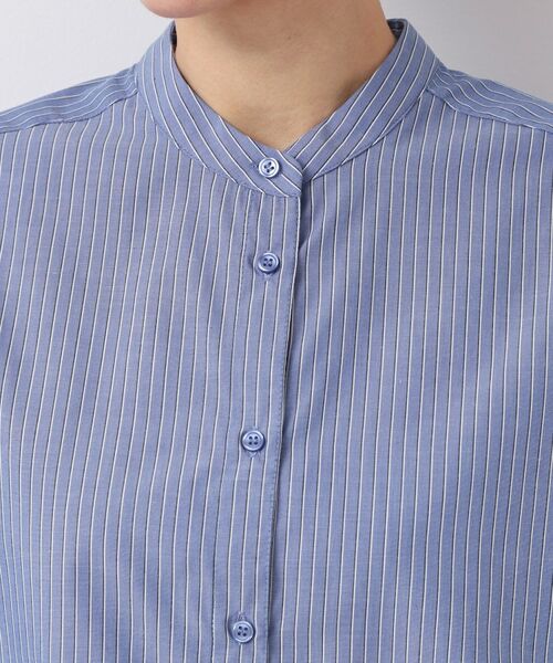 Dessin / デッサン シャツ・ブラウス | 【洗える・4サイズ展開】バンドカラーシャツ(XS~L) | 詳細16