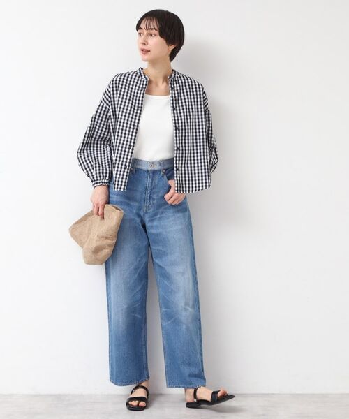 Dessin / デッサン シャツ・ブラウス | 【洗える・4サイズ展開】バンドカラーシャツ(XS~L) | 詳細2