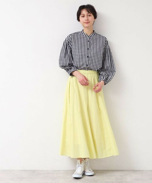 Dessin / デッサン シャツ・ブラウス | 【洗える・4サイズ展開】バンドカラーシャツ(XS~L) | 詳細3