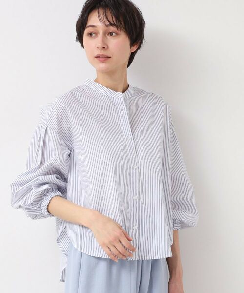 Dessin / デッサン シャツ・ブラウス | 【洗える・4サイズ展開】バンドカラーシャツ(XS~L) | 詳細5