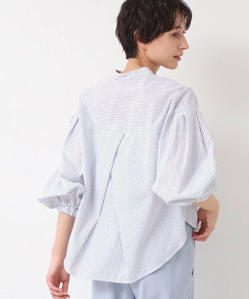 Dessin / デッサン シャツ・ブラウス | 【洗える・4サイズ展開】バンドカラーシャツ(XS~L) | 詳細6