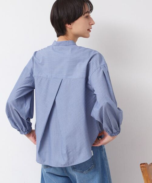 Dessin / デッサン シャツ・ブラウス | 【洗える・4サイズ展開】バンドカラーシャツ(XS~L) | 詳細9