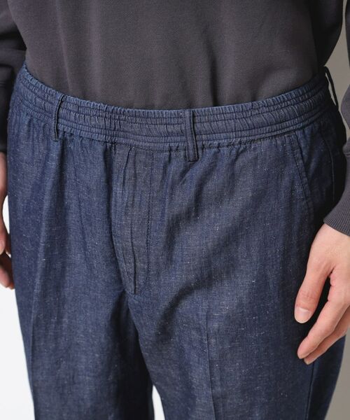 Dessin / デッサン ショート・ハーフ・半端丈パンツ | 【ウエストゴム・洗える】綿麻デニムリラックスパンツ | 詳細12